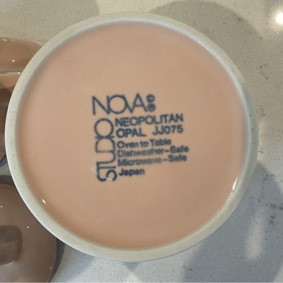 Studio Nova Neapolitan Opal Creamer & Sugar Set Japan Pale Pink & Blue Trim - Picture 7 of 11